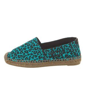 New Saint Laurent – Canvas Animal Print Espadrilles